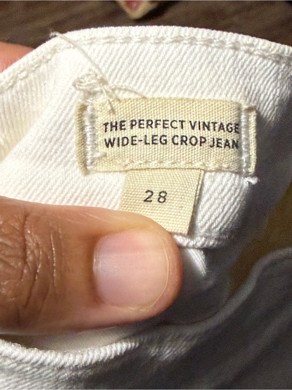 Madewell The Perfect Vintage Wide Leg Crop Jeans Women's 28 High Rise in Tile Wh - Picture 4 of 8